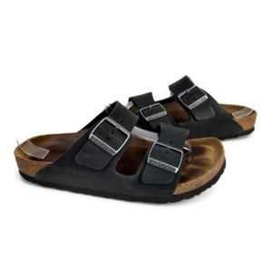 Birkenstock Unisex Black Arizona Sandals Sz L8/M6